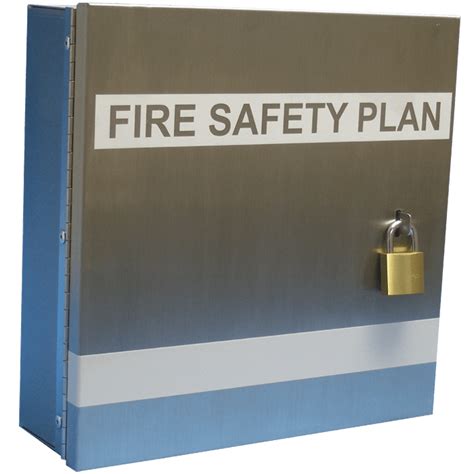 stainless steel fire plan box